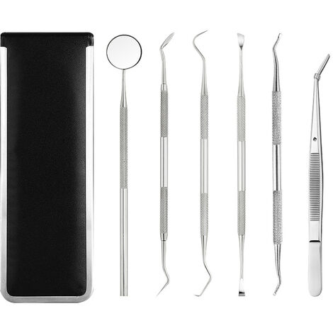 Kit d'outils de nettoyage des dents, dissolvant de plaque de tartre pour les dents ensemble de 6 pièces