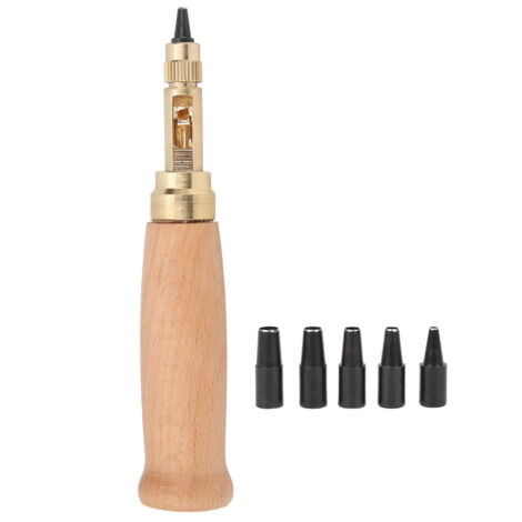 Kit d'outils de poinçonnage pour ceintures DIY - Ensemble de poinçons pour travaux manuels en cuir avec aimant léger