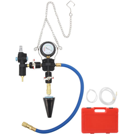 Kit d'outils de recharge de liquide de refroidissement, échelle de jauge précise 90psi, tuyau Flexible, testeur de pression de radiateur universel pour véhicules