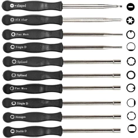 Kit d'outils de réglage de carburateur 10 pièces, kit de tournevis pour 2 cycles, réglage de carburateur commun, petit outil de réglage de moteur de carburateur