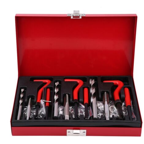 Kit d'outils de réparation de filetage M6 M8 M10, jeu d'inserts de perceuse à taraud 88 pièces