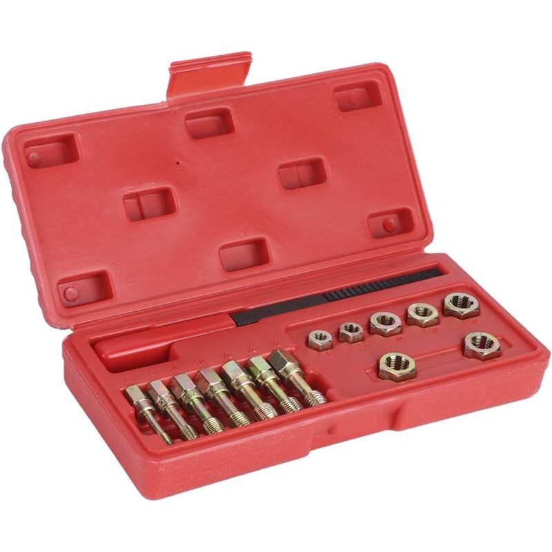 ZVD - Kit d'Outils de Réparation de Filetage - Restaurateur de Filetage Universel pour Voiture - 7 Pièces