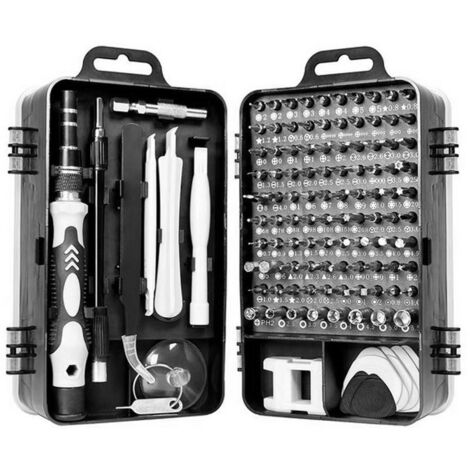 Kit d'outils de Réparation de Montres 115 en 1 – Jeu de Tournevis de Précision pour la Réparation de Montres, de Téléphones et d'appareils électroniques – Ensemble d'outils