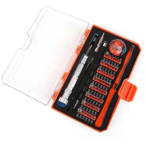 Kit d'outils de réparation électronique 56 en 1, mini tournevis multifonction magnétique de précision, pour orange