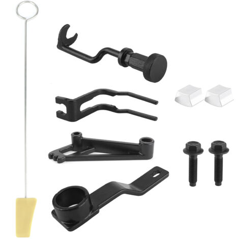 Kit d'outils de réparation moteur 9 pièces pour alignement vilebrequin et verrouillage arbre à cames, outil de compresseur ressort de soupape inclus pour moteur V8 4,6, pour atelier automobile.