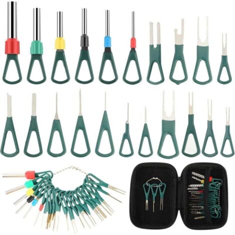 Kit d'outils de retrait de borne automobile, adapté à la plupart des connecteurs, appareils ménagers, argent
