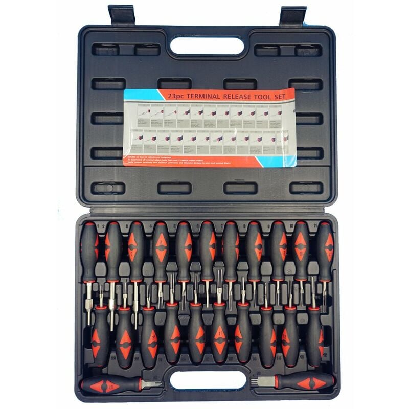 Lifcausal - Kit d'outils de retrait de borne électrique de libération de connecteur de 23 pièces ensemble d'outils de réparation automatique