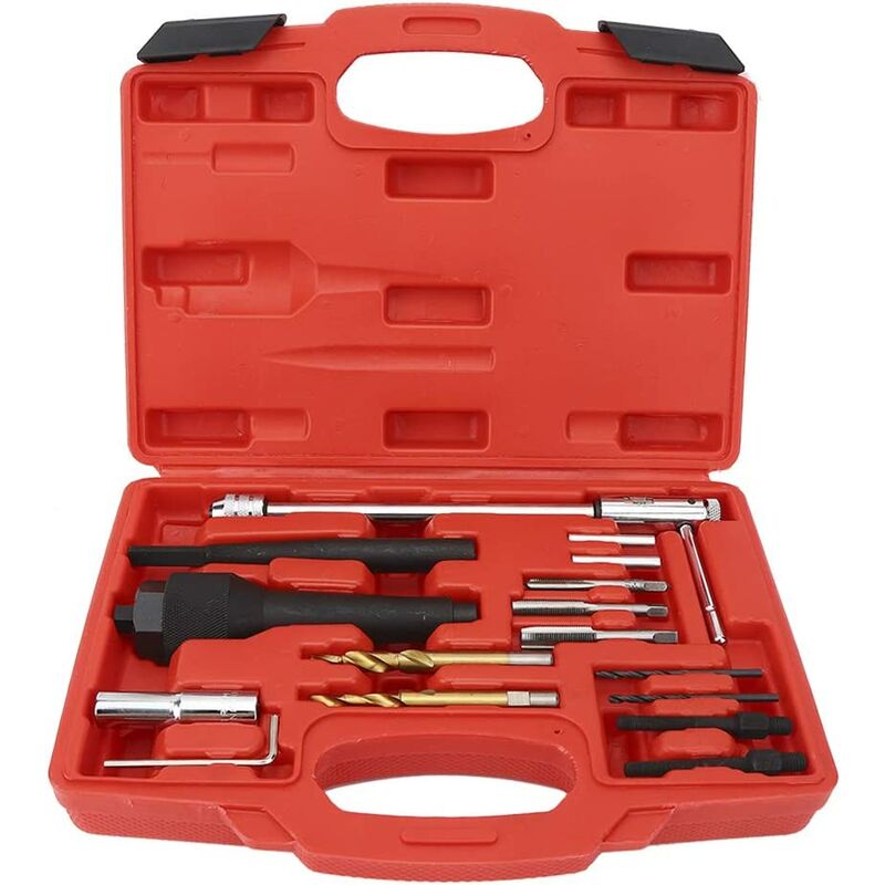 Elle - Kit d'outils de retrait de bougie de préchauffage 16pcs 32,0 cm * 23,0 cm * 8,0 cm