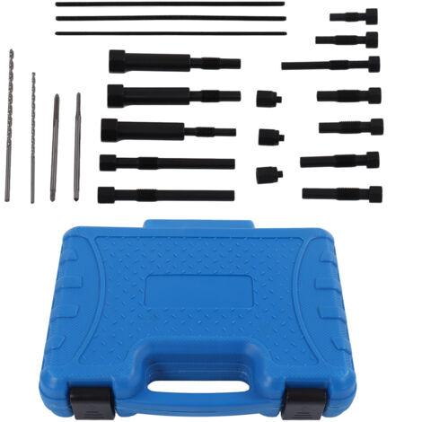 Kit d'outils de retrait d'extraction de dissolvant de bougie de préchauffage 22 pièces avec boîte de rangement pour M10 M8