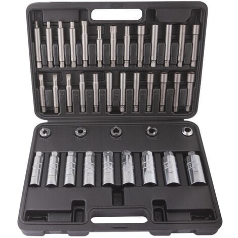 Coffret embout XZN HEXAGONAL TORX 40 pièces stilker 68150