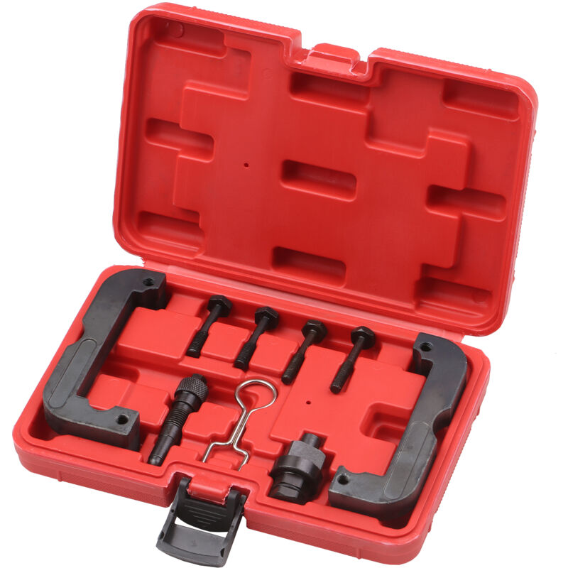 Lifcausal - Kit d'outils de synchronisation de moteur 9 pièces avec outil de maintien d'arbre à cames et remplacement de douille de vilebrequin pour