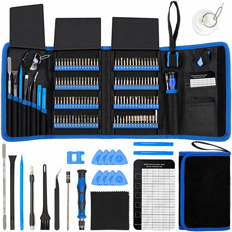 Kit d'outils de tournevis portable 142 en 1, tournevis de réparation électronique, outil de réparation d'instruments de précision, tournevis,