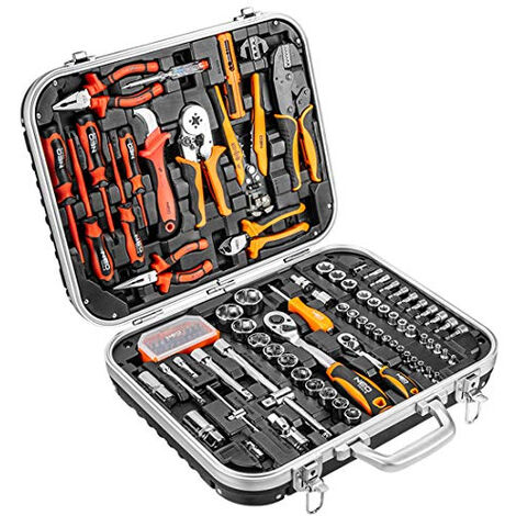 KIT D'OUTILS D'ÉLECTRICIEN 108 PIÈCES. NEO 01-310