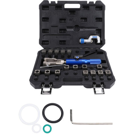 Kit d'outils d'évasement hydraulique, double évasement simple à 45 ° pour le refroidissement de la transmission de frein de conduite de carburant, comprend un cylindre et un coupe-tube