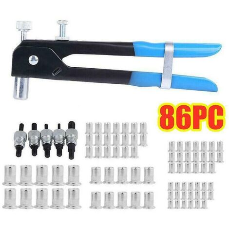 Kit d'outils manuel pour inserts filetés d'écrous à rivet aveugles M3-M8