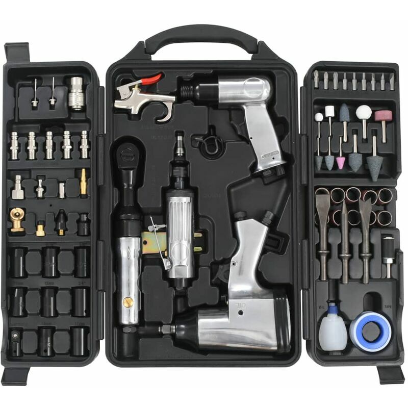 Kit d'outils pneumatiques 70 pcs - Vidaxl