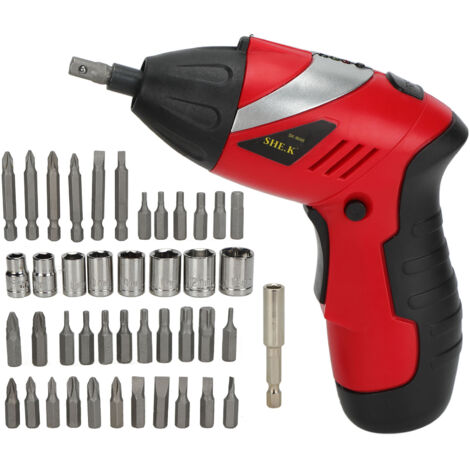 Kit d'outils portatif sans fil rechargeable comprenant une perceuse-visseuse électrique