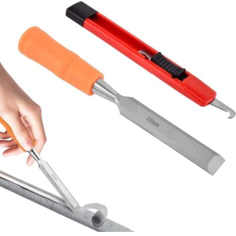 Kit d'outils pour retirer le ruban adhésif des grips de golf, outil de retrait de ruban adhésif avec crochet, pour les manches en graphite/acier, kit de réparation de grips de clubs de golf