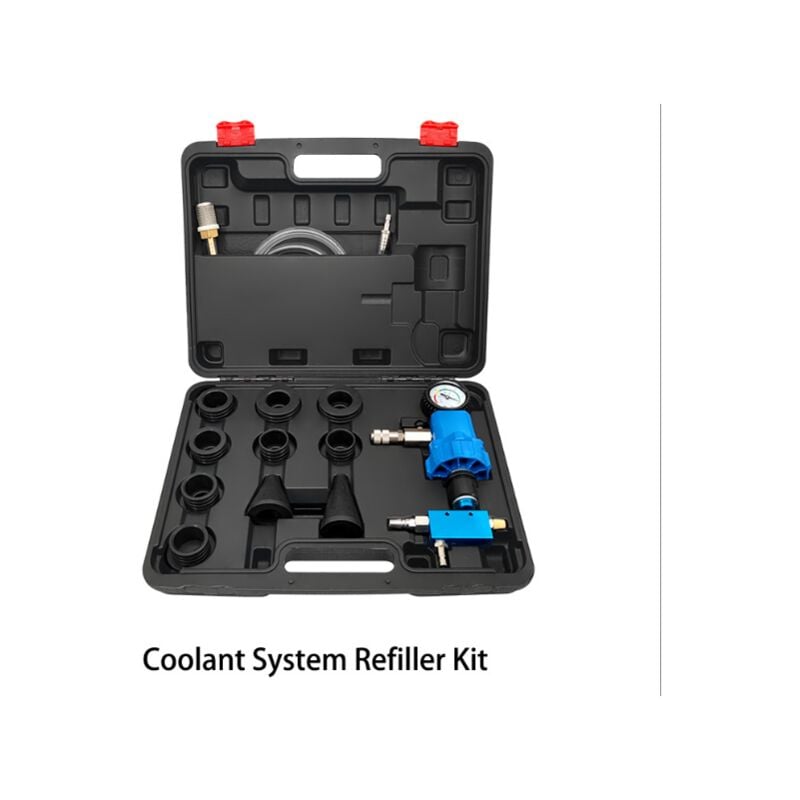 Kit d'outils Purge sous Vide et de Remplissage de Système de Liquide de Refroidissement de Radiateur de Voiture, Kit de Remplissage de Liquide de
