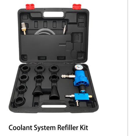 Kit d'outils Purge sous Vide et de Remplissage de Système de Liquide de Refroidissement de Radiateur de Voiture, Kit de Remplissage de Liquide de Anti-Gel du réservoir d'eau Automobile