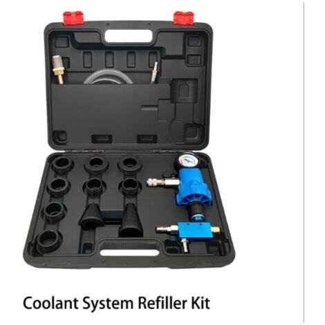 Kit d'outils Purge sous Vide et de Remplissage de Système de Liquide de Refroidissement de Radiateur de Voiture, Kit de Remplissage de Liquide de Anti-Gel du réservoir d'eau Automobile