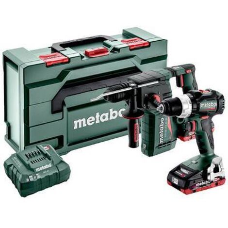 Kit d'outils sans fil Metabo 2.3.6 18 VBS 18 LT BL + KH 18 LTX BL 24 metaBOX 340
