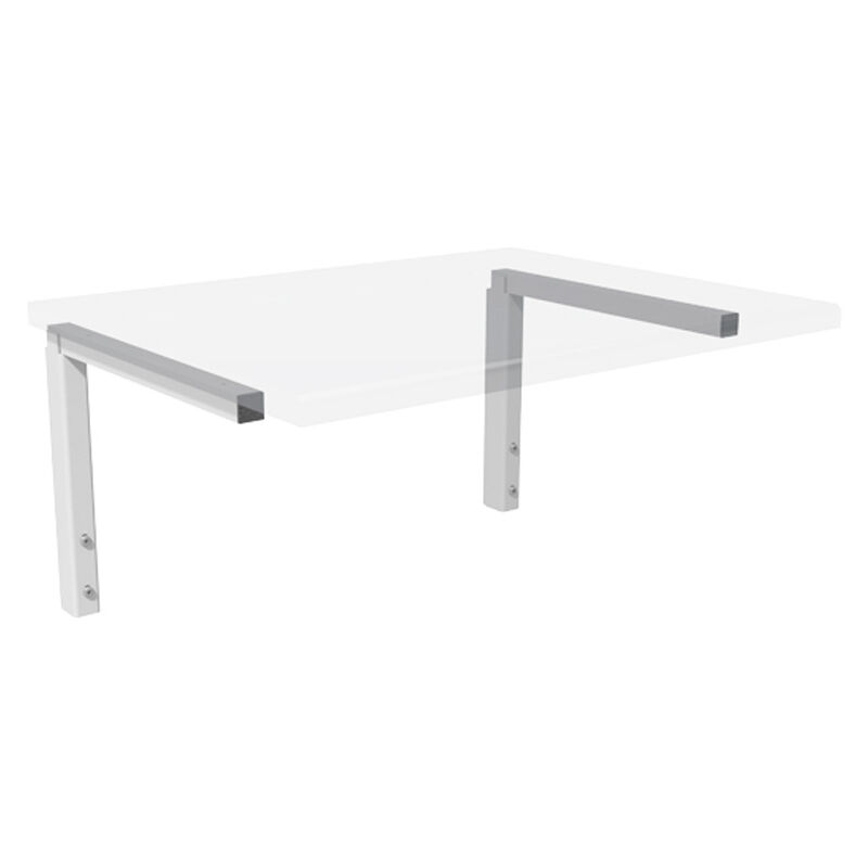 Kit d'équerres réglables pour plan de travail - Décor : Blanc Itar