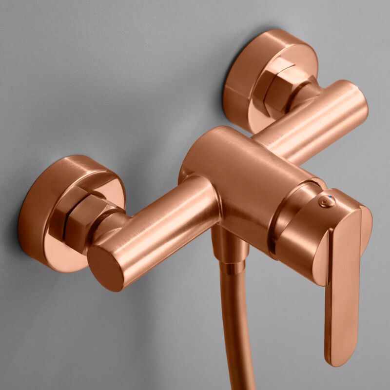 BDR001-5ORC roma Kit Ducha Monomando Oro Rosa Cepillado - ref: BDR001-5ORC - Imex