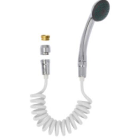Kit duplex wendy con flessibile estensibile a molla e aeratore idrobric blidup0071cr