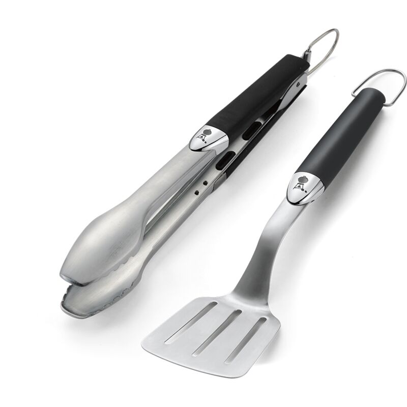 Kit 2 Accessoires Weber 0077924011191 – Spatule et Pince en Acier Inoxydable - vue 3