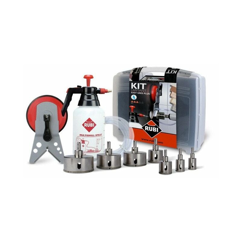 Kit trépans diamant Longueur maxi perçage 27 mm easygres plus - Rubi