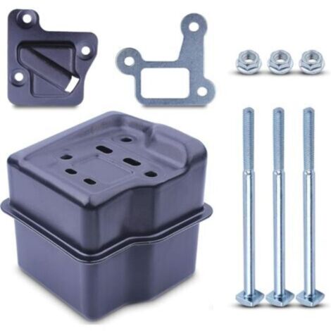 Kit Échappement pour STIHL 029 039 MS310 MS290 MS390 Série Tronçonneuse. Pot d'echappement + Joint + Vis et Écrous + Support Silencieux Accessoire Pièces de Rechange