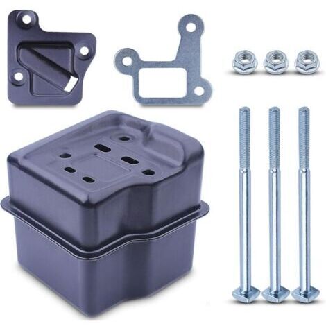 Kit Échappement pour STIHL 029 039 MS310 MS290 MS390 Série Tronçonneuse, Pot d'echappement + Joint + Vis et Écrous + Support Silencieux Accessoire Pièces de Rechange