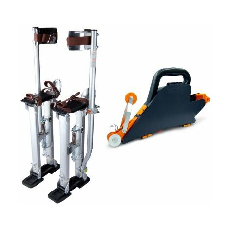 Kit échasses aluminium KRTools de 120 à 160 cm + banjo en plastique Edmaplic Edma