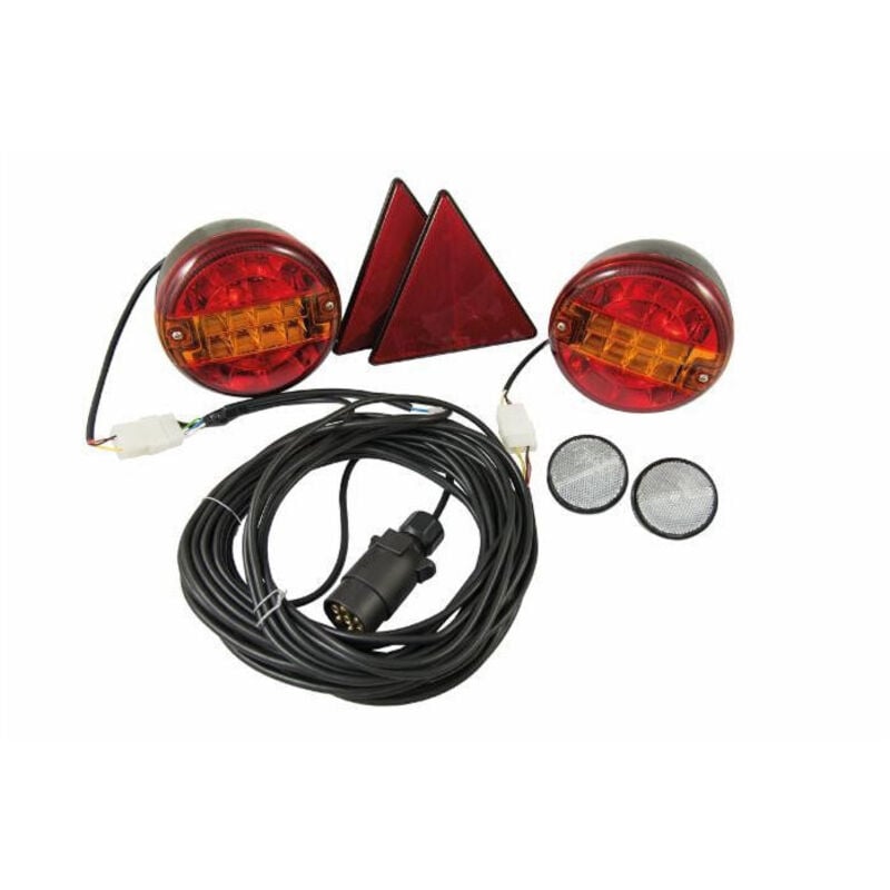 Lem Select - Kit éclairage a feux Led ronds pour remorques 10 mt + 4 mt