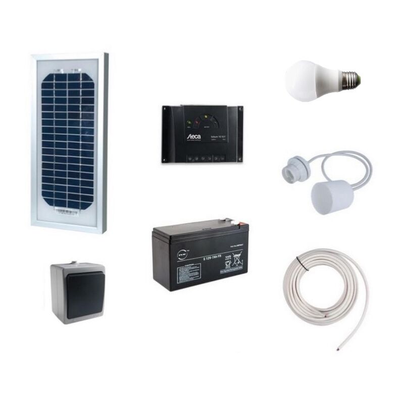 Kit éclairage intérieur solaire 5W