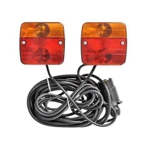 Kit Éclairage Magnétique 7,5m pour Remorque – Stop, Veilleuse, Clignotant