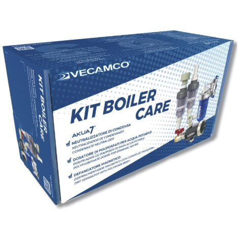 Kit économiseur de chaudière Eco, distributeur de polyphosphate, séparateur de saletés magnétique, neutraliseur de condensats de chaudière