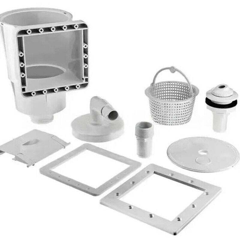 Kit Écumeur de Surface et Buse d'entrée pour Piscine – Skimmer intégré – avec Grand Panier pour Aspiration et Récupération des saletés