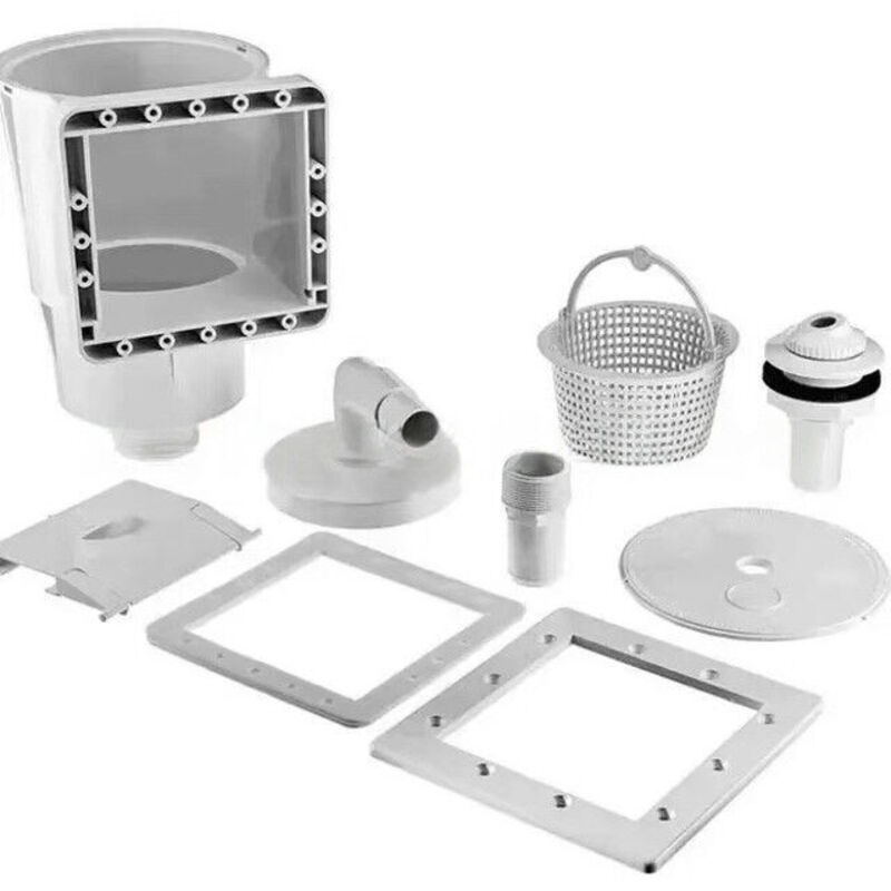 Kit Écumeur de Surface et Buse d'entrée pour Piscine – Skimmer intégré – avec Grand Panier pour Aspiration et Récupération des saletés