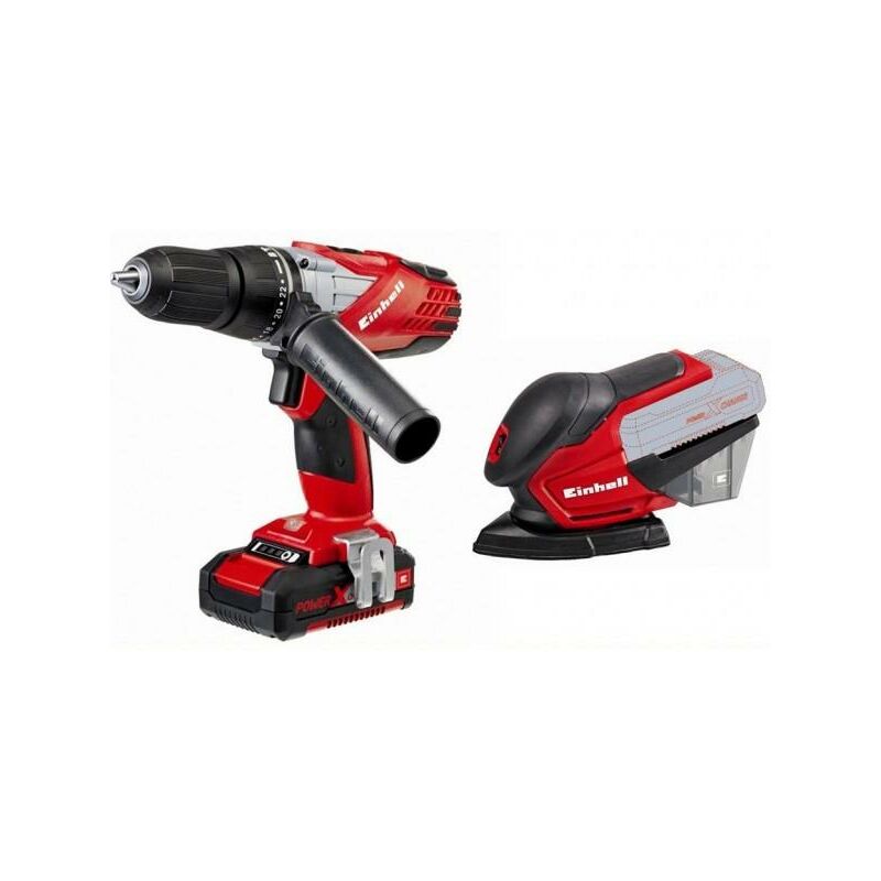

Kit Einhell Power X Change Taladro TE-CD 18-2 Li-i + Multilijadora TE-OS 18 Li