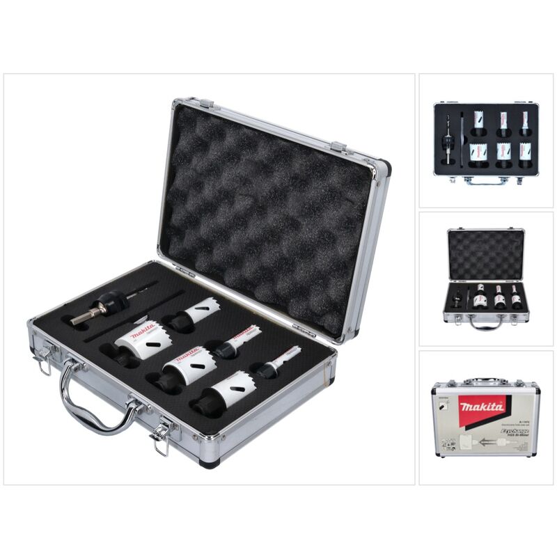 Makita - EZYchange bim Jeu de scies cloches pour électricien - 8 pièces 16 - 51 mm bimétal (B-11972)