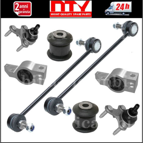 Kit elimina rumori bracci sospensione audi a3 ii  seat  skoda