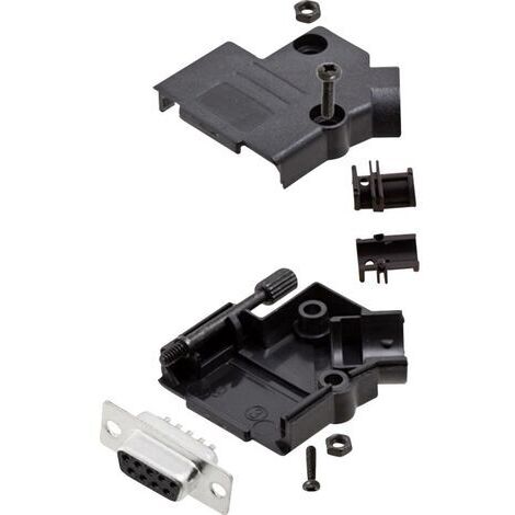 Kit embase SUB-D femelle Nombre de pôles: 9 encitech D45PK-P-09-DBS-K 6355-0034-11 45 ° fût à souder 1 set S768091