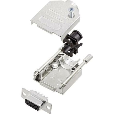 Kit embase SUB-D femelle Nombre de pôles: 9 encitech DTZK09-DBS-K 6355-0002-11 180 ° fût à souder 1 set S768291
