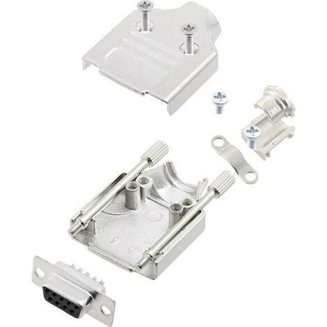 Kit embase SUB-D femelle Nombre de pôles: 9 encitech MHDM-09-DBS-K 6355-0005-11 180 ° fût à souder 1 set S760591
