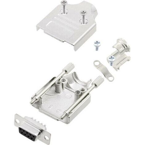 Kit embase SUB-D femelle Nombre de pôles: 9 encitech MHDM-09-DMS-K 6355-0006-11 180 ° fût à souder 1 set S768531