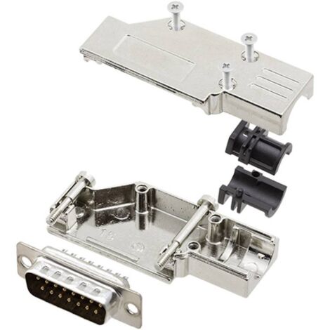 Kit embase SUB-D mâle Nombre de pôles: 15 encitech DCMR-FK-15-DMP-K 6355-0065-22 90 ° fût à souder 1 set