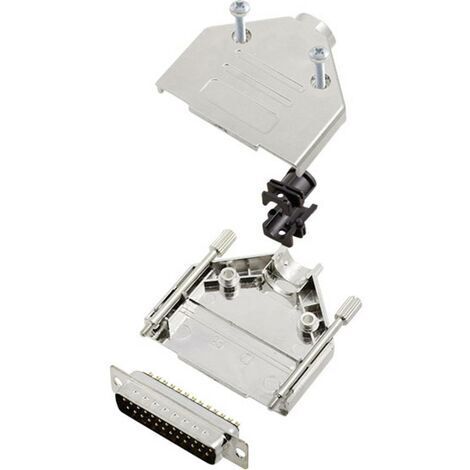 Kit embase SUB-D mâle Nombre de pôles: 25 encitech DTPK-M-25-DBP-K 6355-0030-03 180 ° fût à souder 1 set S763741