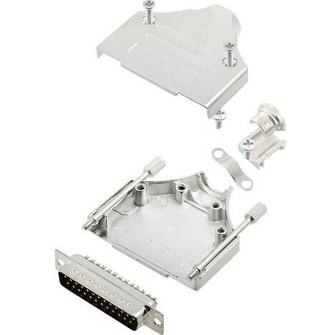 Kit embase SUB-D mâle Nombre de pôles: 25 encitech MHDM-25-DBP-K 6355-0005-03 180 ° fût à souder 1 set S768521